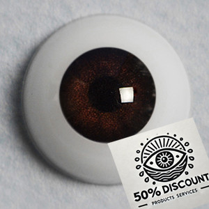 Class B Sale) 14mm - Optical Half Round Acrylic Eyes (MB10)