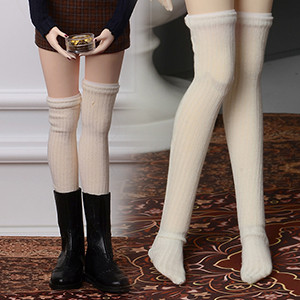 SD Size - HWDW Knee Socks (Cream)