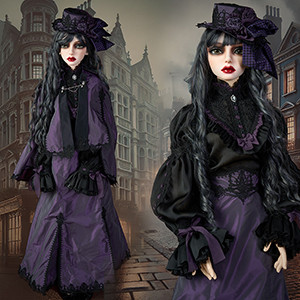 [Limited Dress] Trinity Doll F Size - Deep Purple Memories Dress Set - LE10