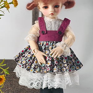 (Pre-Order) Dear Doll Size - Joe Overalls Skirt (Violet)