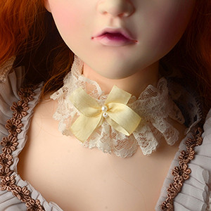 (Pre-Order) Trinity Doll Size - RJ Neck Deco Collar (White)