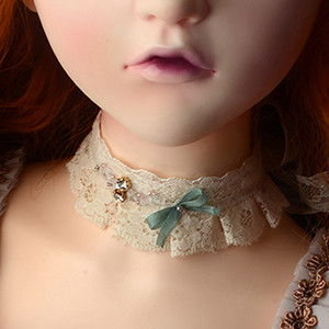 (Pre-order) Trinity Doll Size - RSB Neck Deco Collar (M White)