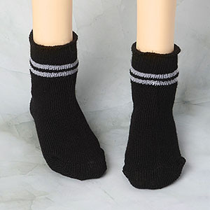 Glamor Model M - Two Line Socks (Black)