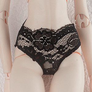 Model F - Basic Lace Panty (Black)