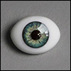 12mm Oval Real Type PaperWeight Glass Eyes - Green Gray (Real Type)[N7-2-6]