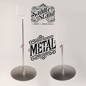 Dollmore Saddle Stand For 40cm~60cm Doll(dmetal & White)