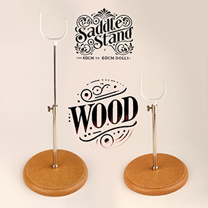 Dollmore Saddle Stand For 40cm~60cm Doll(Wood & White)