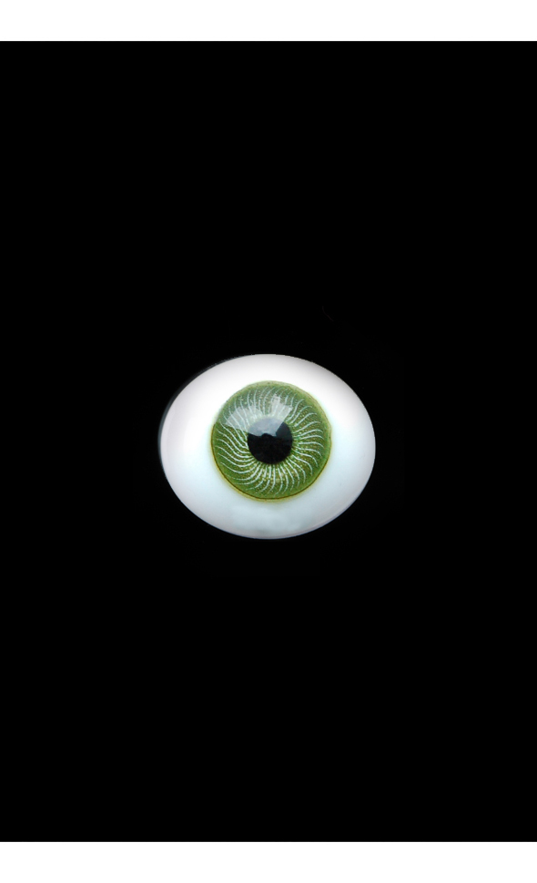 10mm Paperweight Glass Eyes-Oval Type (Green)[N7-2-6]